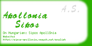 apollonia sipos business card
